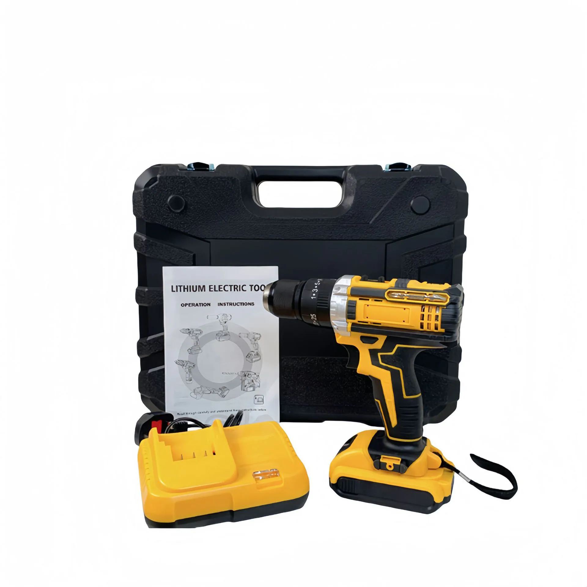 Multifunction Electric Cordless Drill Set Home Rechargeable Variable Speed Drill Kit Lithium Battery Power Tools Kit