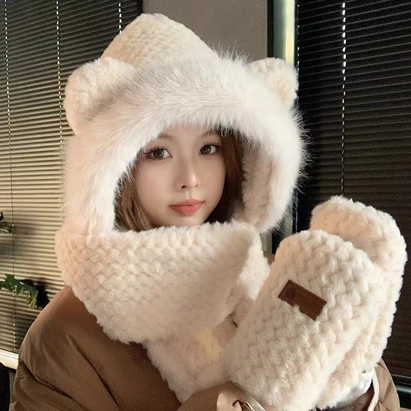 1pc-novo-chapeu-de-urso-tecido-em-relevo-cachecol-luvas-chapeu-de-pelucia-conjunto-de-tres-pecas-inverno-feminino-a-prova-de-vento-protecao-de-ouvido-chapeu-fofo