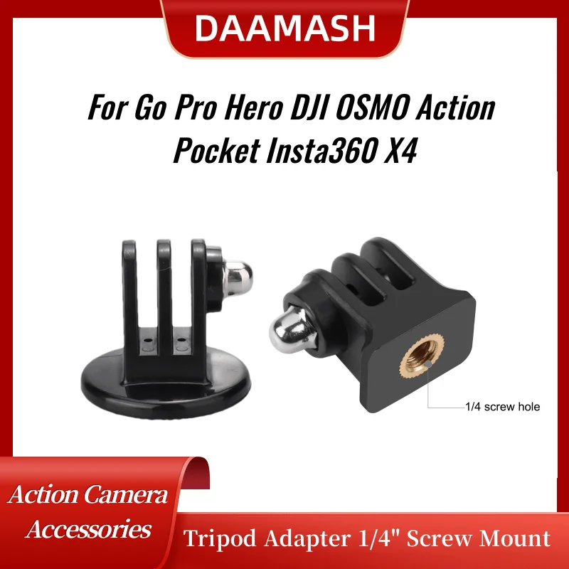 For Gopro Max 13 12 Accessories Tripod Adapter 1/4