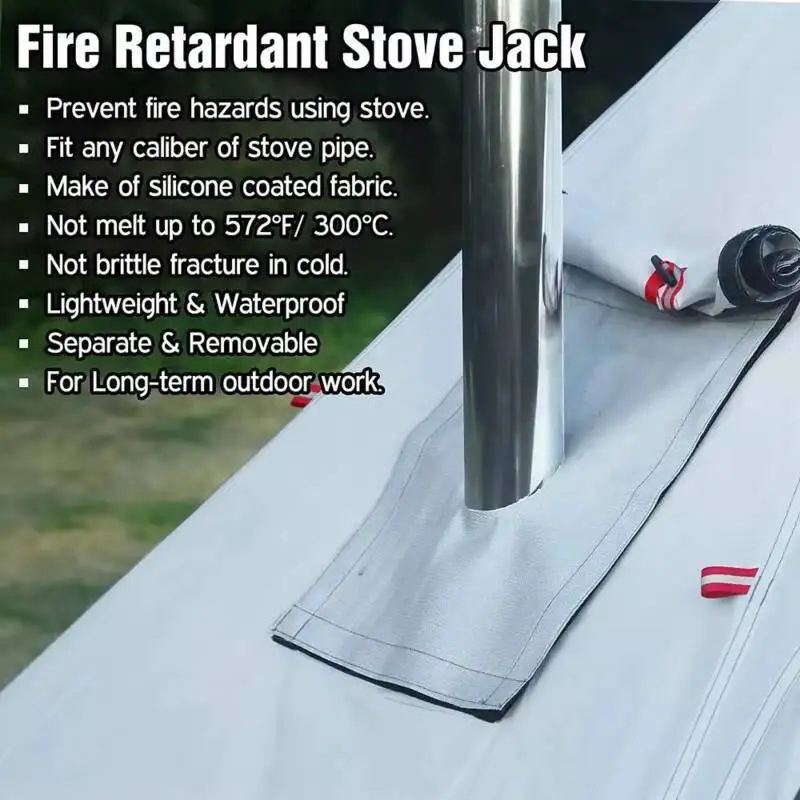 خيمة هرمية خارجية خفيفة للغاية مع تنورة ثلجية ، خيمة حقائب ظهر للتخييم قابلة للطي ، مدخنة شتوية لشخص واحد-2 شخص ، 320 برو #1