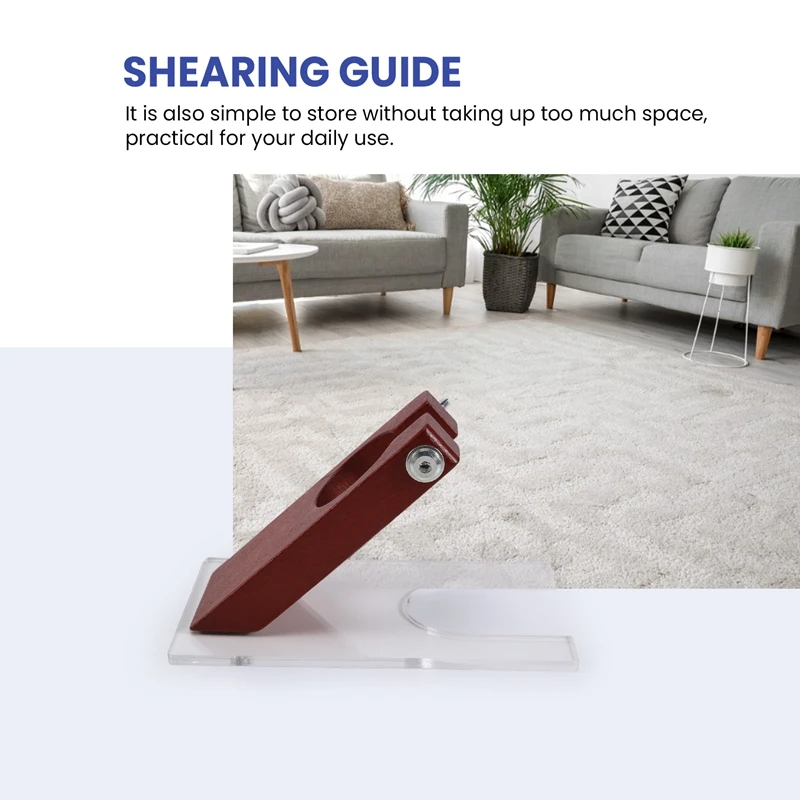 Shearing Guide For Carpet Trimmer Guide To Keep Your Rug Surface Uniform, Solid Acrylic Shearing Guide For Rug Tufting