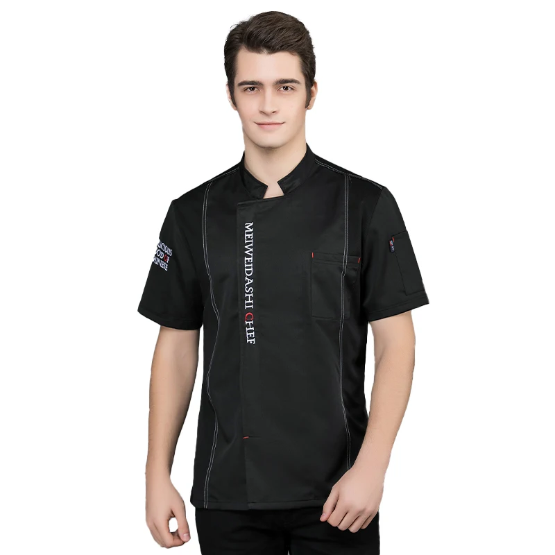 Uniforme de cozinha para homens e mulheres, Chef Jacket for Hotel, Restaurante, Garçom Roupas de trabalho, Camisa de cozinha, Padaria, Cafe Workwear