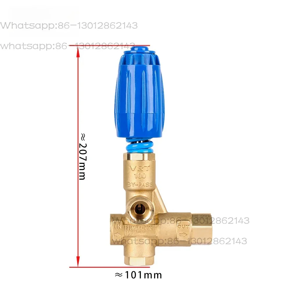 VRT100 Pressure Regulator Brass 100lpm 350bar Bypass Control Valves