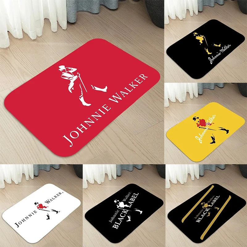 Felpudo MINISO DISNEY Johnnie Walker, alfombra para el hogar, alfombrillas para puerta de entrada, decoración moderna, alfombrillas para el baño, exquisita decoración del hogar
