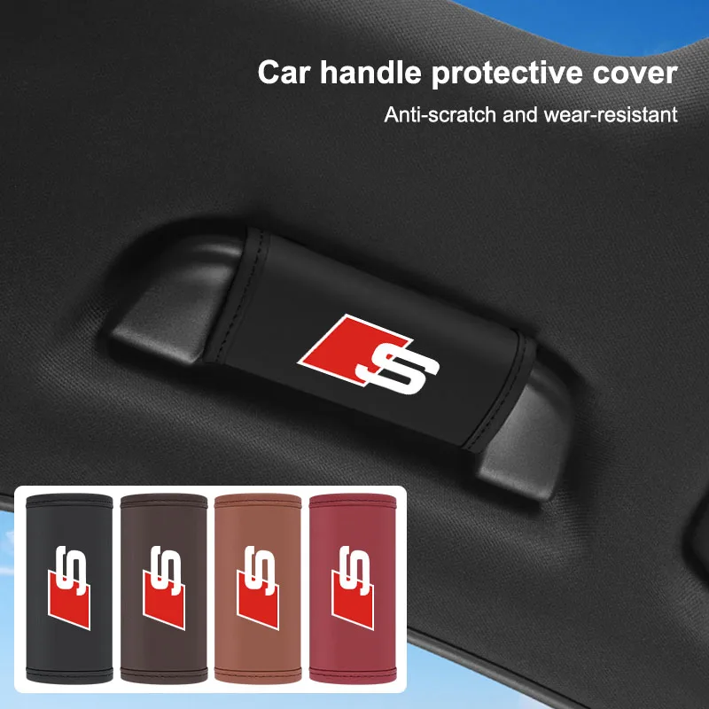 

1/2 шт., защитный чехол из искусственной кожи с ручкой на крышу и защитой от царапин для Audi Sline A1 A3 A4 A5 A6 C5 C6 C7 A7 Q3 Q5 Q7 TT Etron B6 B7 B8 B9