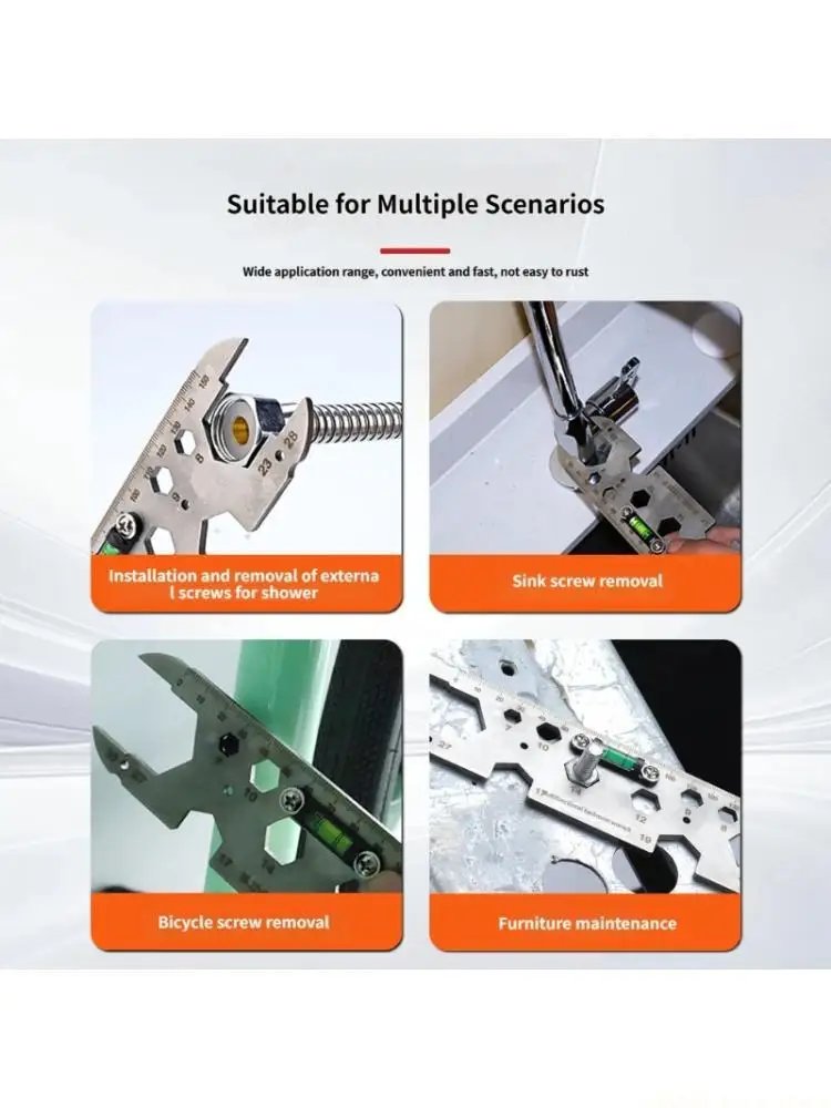 A2BE Multifunctional Basin Faucet Wrenches Metal Tap Installation Tool For Repairing Different Types Of Faucets