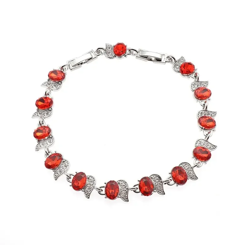 Fashionable and Exquisite Women's Crystal Tennis Bracelet Suitable for Girls Charming Sparkling Jewelry Accessories Gifts