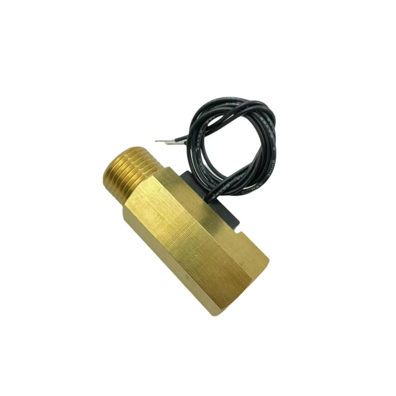 تدفق المغناطيسي التبديل G1/2 "USM-FS21TD عادة فتح الدائرة DC5-24V BSP مدخل الإناث منفذ الذكور مصنوعة من النحاس الأصفر