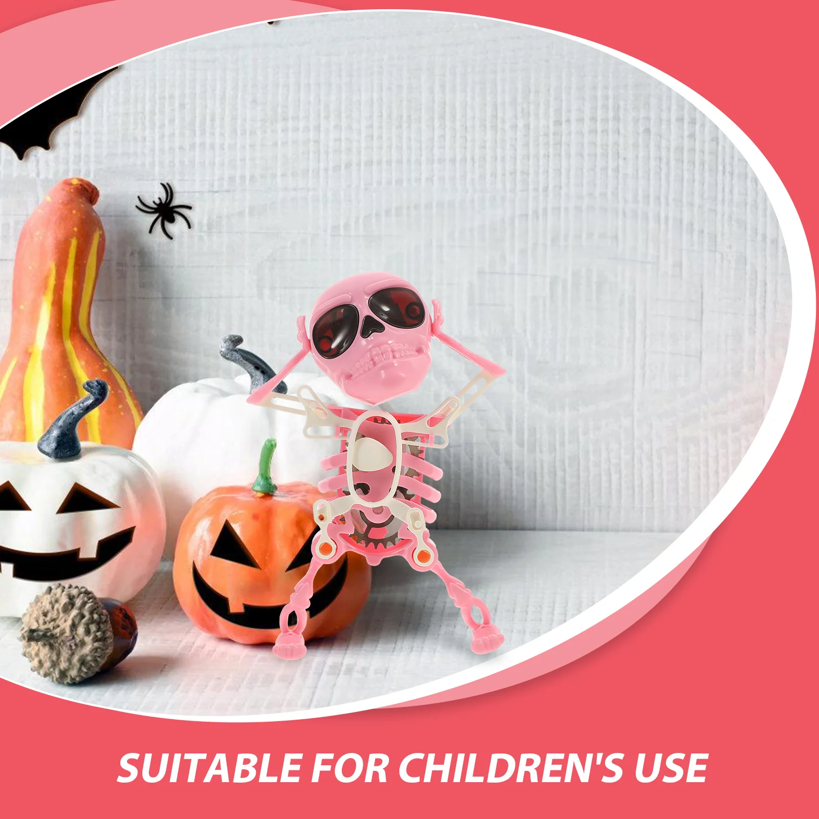 لعبة الرقص الممتصة للأطفال الصغار لسطح المكتب، لعبة الرقص الصغيرة على شكل جمجمة الهالوين لحفلات الهالوين للأطفال، ديكورات الأطفال