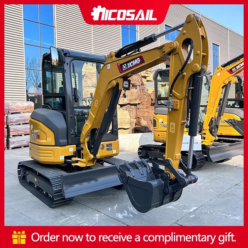 

High Quality Kubota Engine 3.0 Ton Hydraulic Mini Excavator Construction Machinery 2800KG Micro Excavation With Cabin