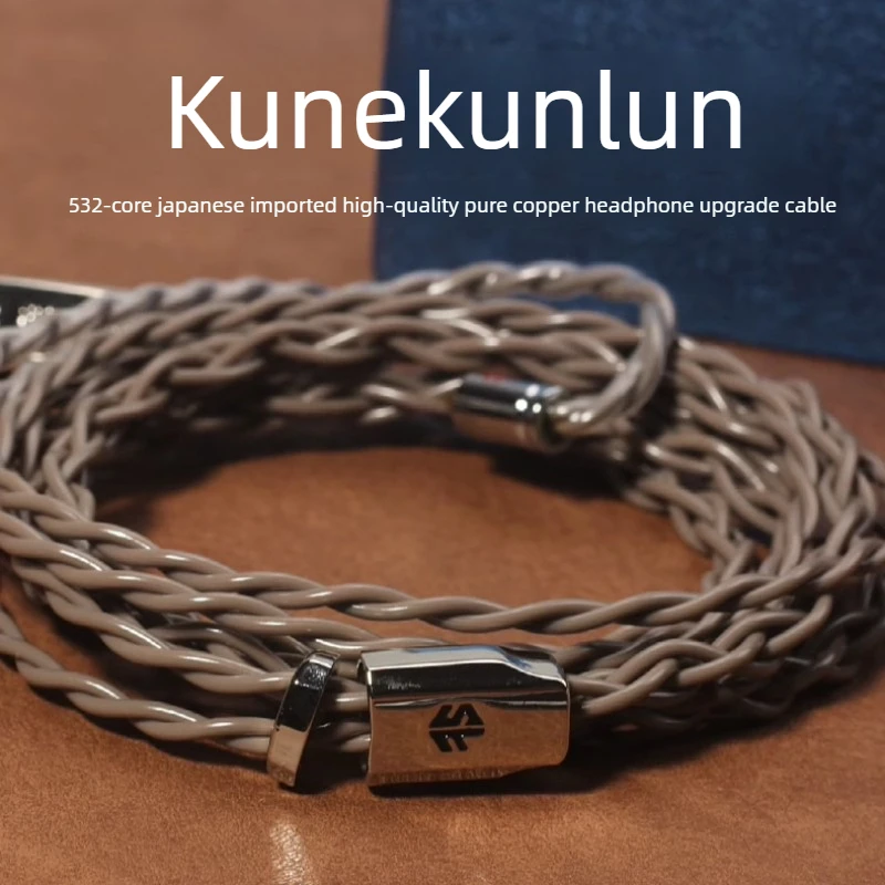 

FiftyStrings KUNLUN 0.78 Mmcx Headphone Upgrade Cable for Ie900/5005/ie80/qdc 22awg Furukawa High-purity Copper Wire From Japan