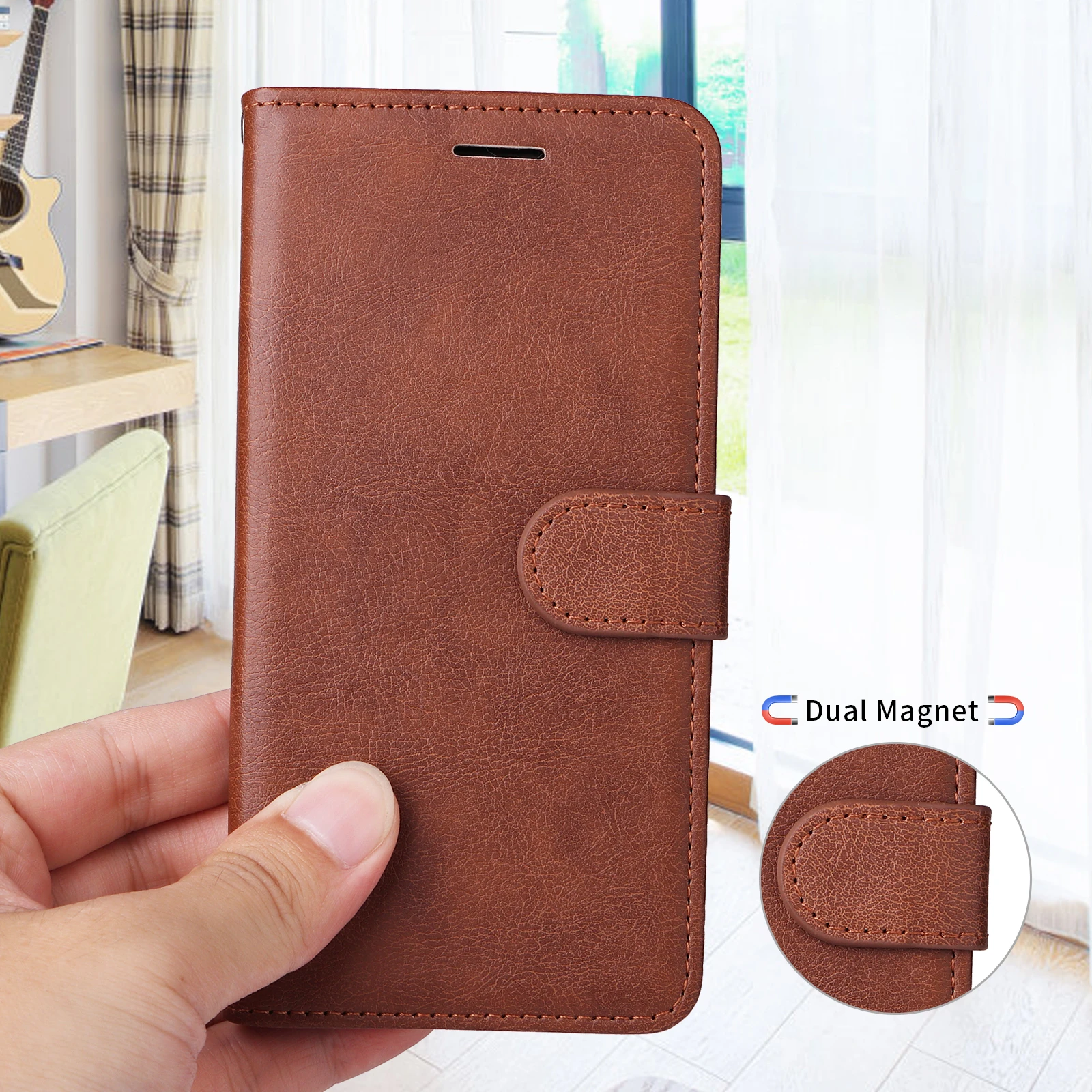 Wallet Leather Case For Samsung Galaxy J8 J7 2017 J6 J5 J4 Prime 2018 Plus J3 J2 Pro J730 J710 J610F J530 J510 J415 J330 J260 view 4
