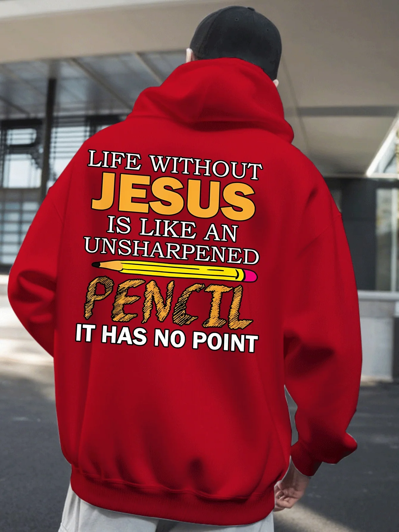 New Trend Fashion Print Men Hooded Sweatshirt Autumn and Winter Daily Outdoor Sports Loose All Build Leisure Warm Street Style
