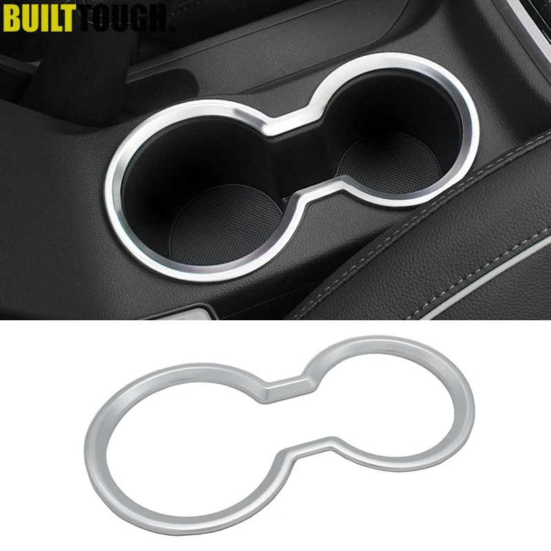 For Hyundai Creta Ix25 2015 2016-2019 Chrome Cup Drink Holder Cover Center Console Gear Trim Surround Frame Molding Garnish Matt