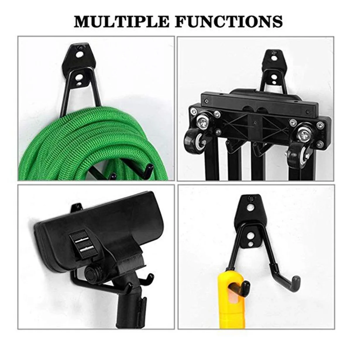 

Storage Metal Wall Hook Bicycle Hook Wall Hanging Non-Slip Storage Hook Suitable for Ladders and Gardening Tools