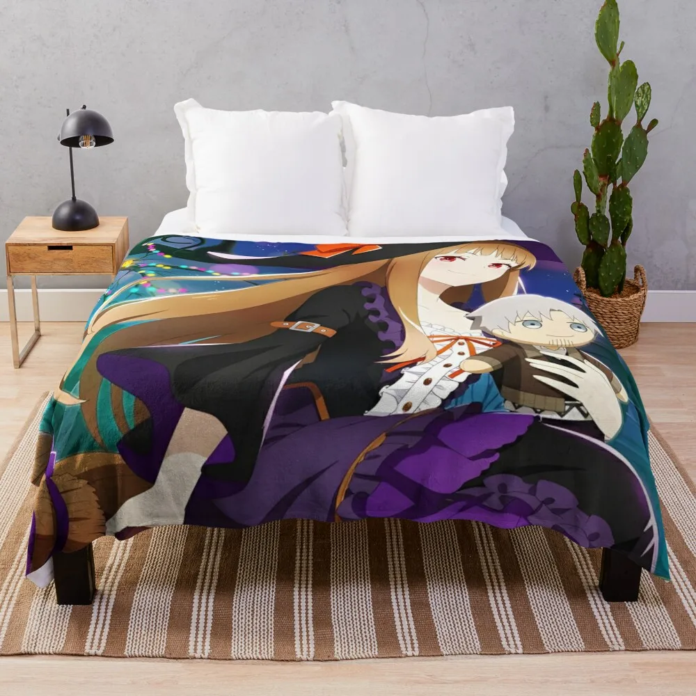 Ookami to Koushinryou: Merchant Meets the Wise Wolf - Cover Image Throw Blanket Comforter blankets ands Stuffeds Blankets