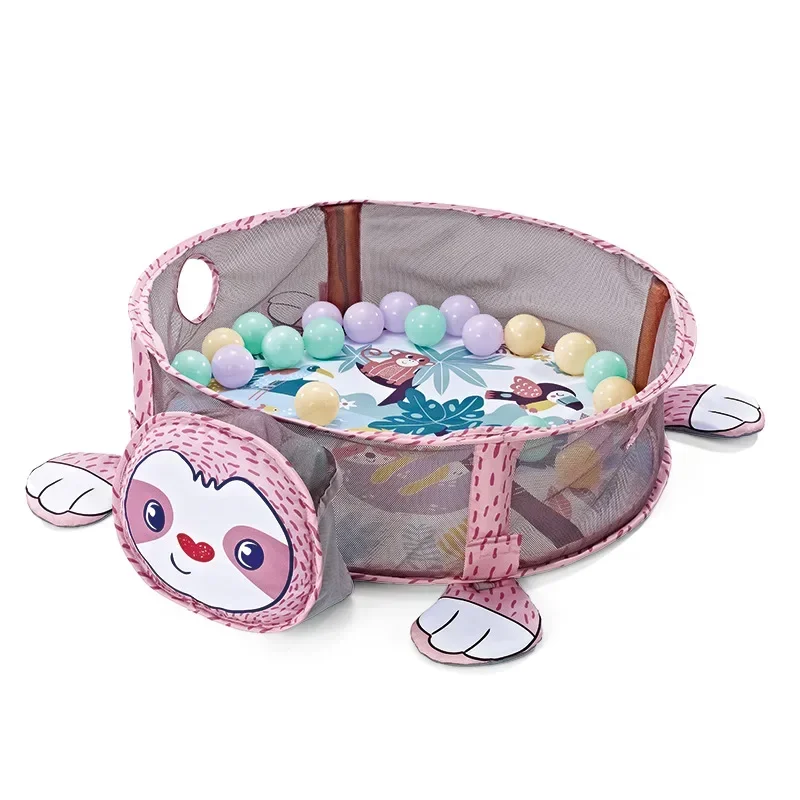 Baby 3 in 1 Fitness Frame Game Blanket Multifunctional Cartoon Play Crawling Mat Tortoise Lion Ocean Ball pool 0-18 Months Toy