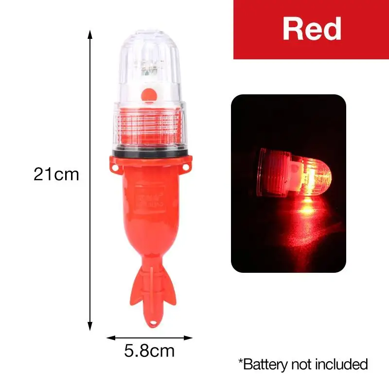 Fishing Light LED Underwater Diving Signal Light Waterproof Torpedo Blinker Floating Fish Finders