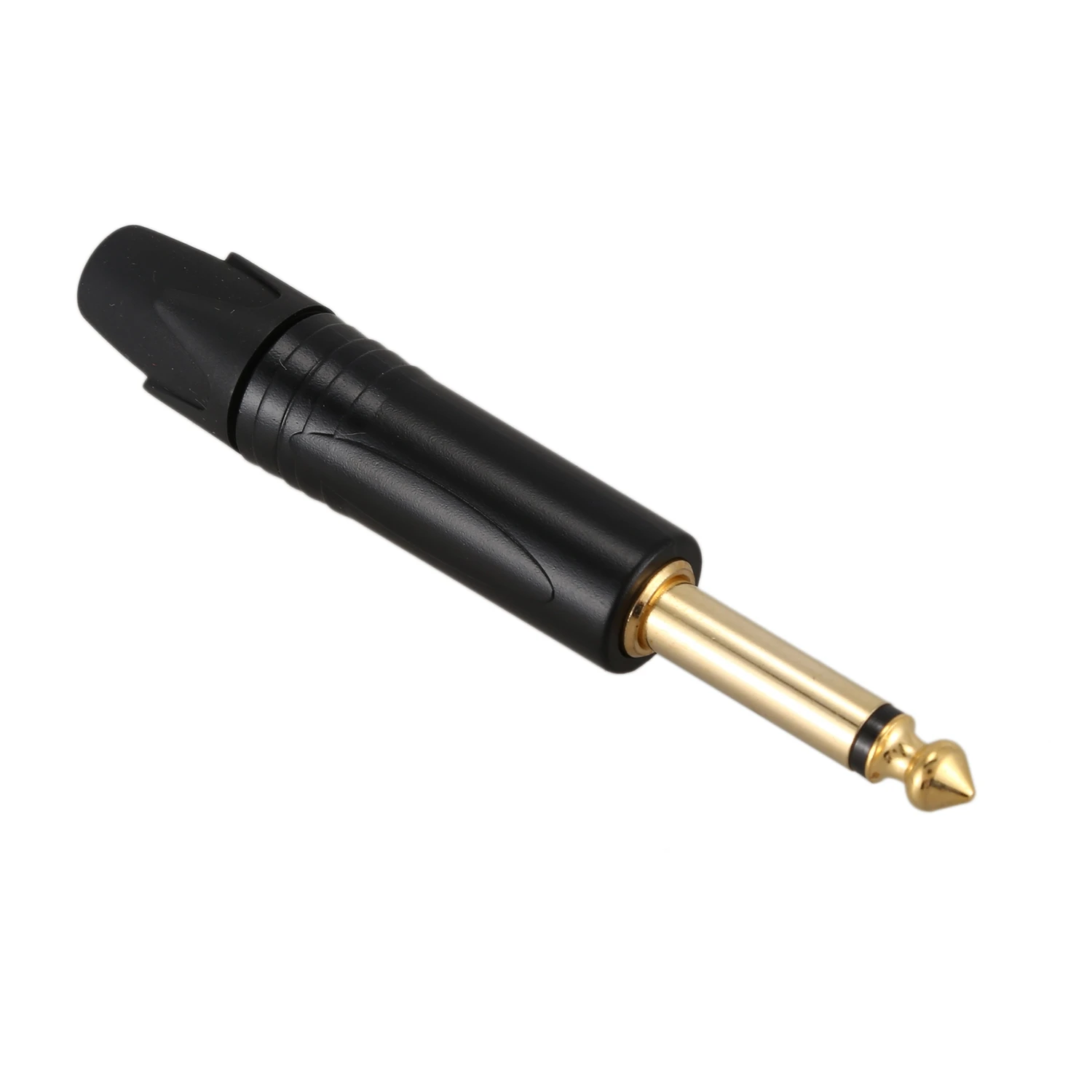 Vergoldung 10 Stück Stecker Mono Professional 2-polig 6,35mm 6,5mm Stereo-Klinkenst ecker Neutrik 6,35mm Buchse schwarz