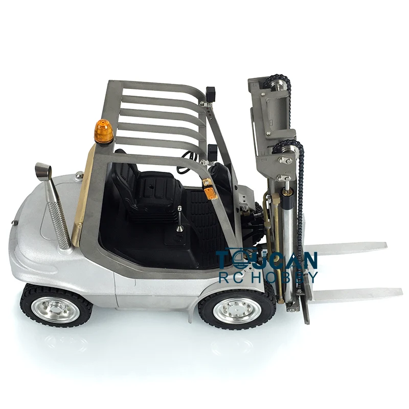 1/14 LESU RC Hydraulic Forklift Radio Control Unpainted Unassembled Metal Model With ESC Motor Kits Sets Toys In stock Th16471