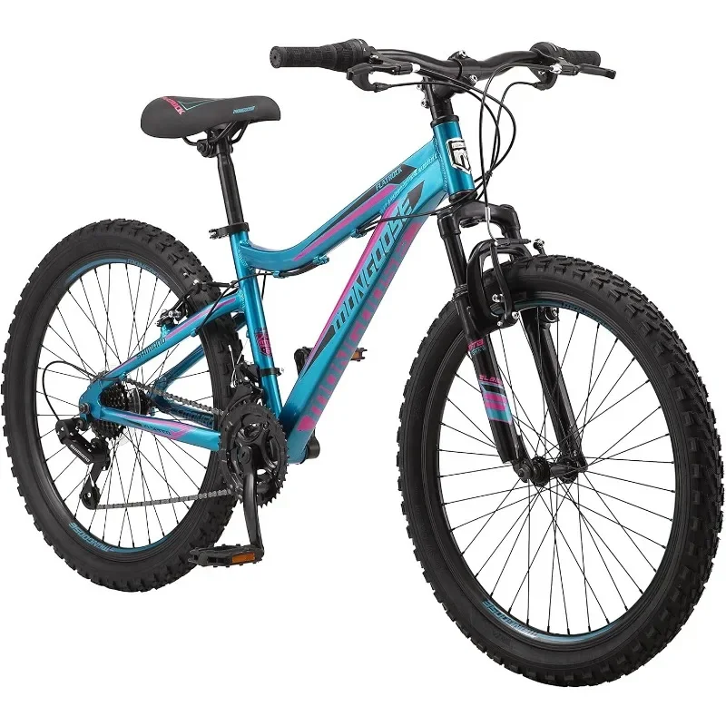 

21-Speed Hardtail Mountain Bike for Men Women Boys and Girls, Front Suspension Aluminum Frame Options Mountain Bike Bicycle