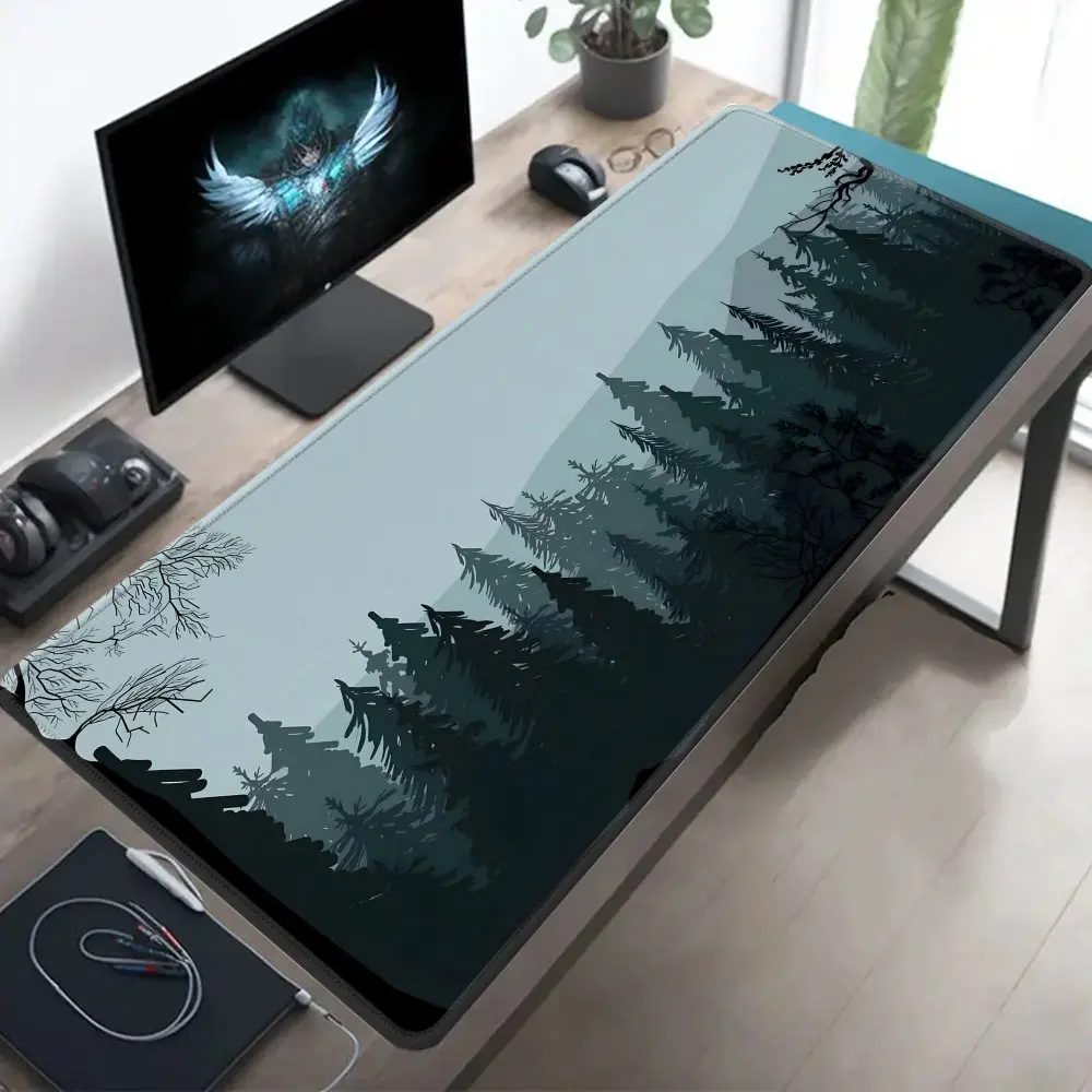 

Extended Mouse Pad Office Desk Mat Precision Cloth Surface Natural Rubber Base for Gaming PC Laptop Keyboard Desk Setup Desk Pad