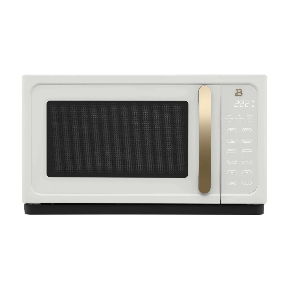 1.1 Cu ft 1000 Watt, Sensor Microwave Oven, White Icing,with a Touch-Activated display,15 convenient pre-set functions