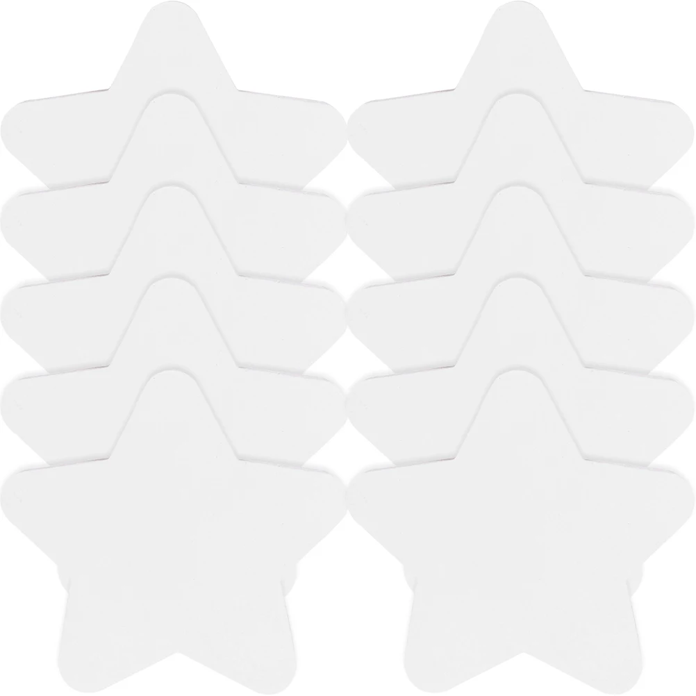 

10pcs Oil Painting White Cotton Artist Canvas Boards Shape Panel for Student Acrylic Painting Star Shaped Drawing