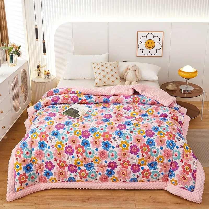 New Super Thick Winter Warm Blanket for Bed Four Seasons Weighted Blankets Soft Comfortable Warmth Quilt Comforter