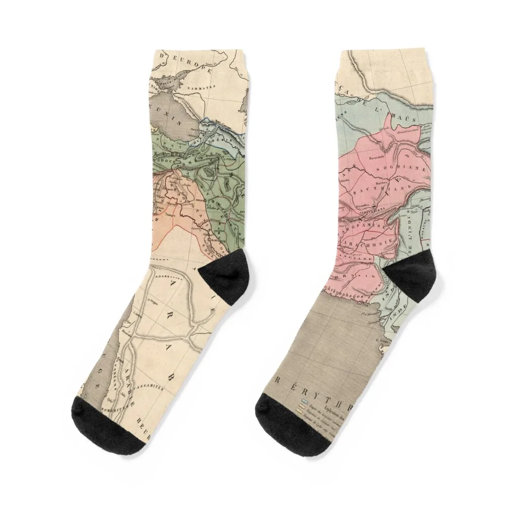خمر ألكسندر خريطة الإمبراطورية العظمى (1838) الجوارب عدم الانزلاق هدية الكريسماس جوارب رياضية الجوارب للرجال والنساء