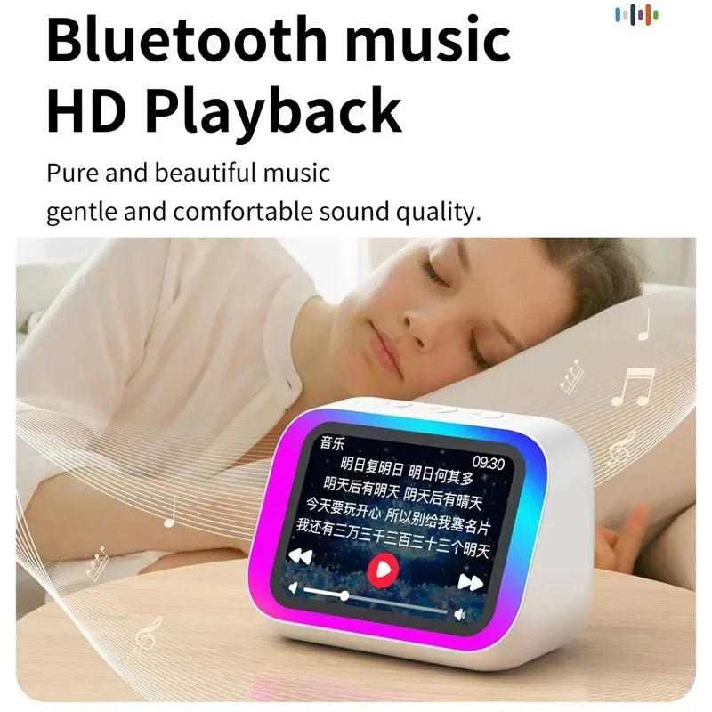 TF26 Pro Smart Wireless Speaker with AI Voice Assistant Intelligent Display MusicPlayer Alarm Clock Bluetooth Electronic Speaker view 4