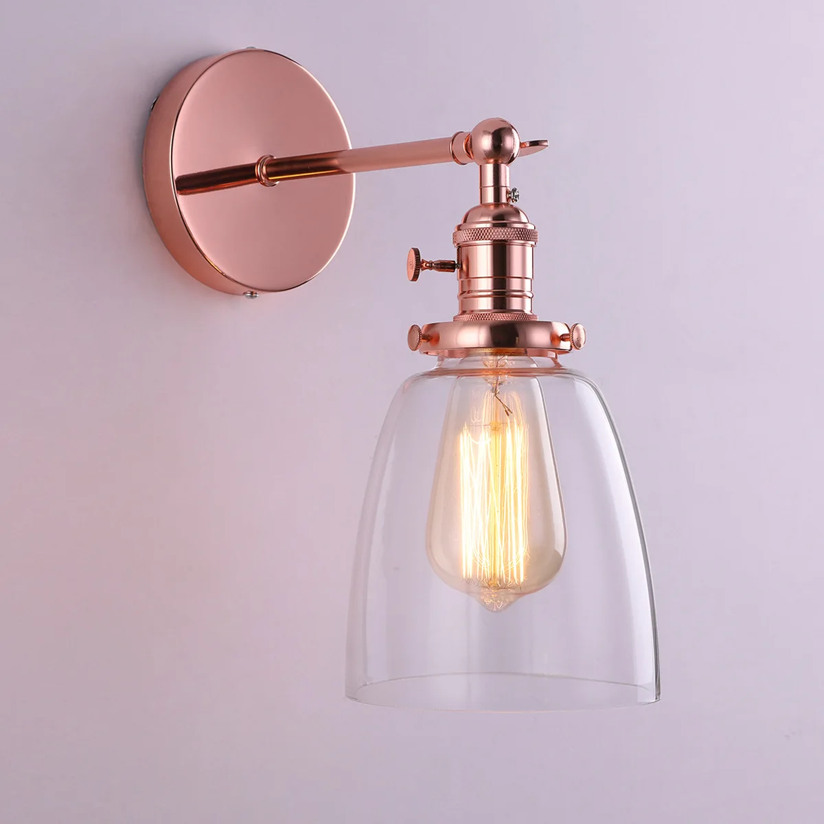 

Vintage attic indoor wall lamp creative bedside wall lamp corridor hallway balcony entrance E27 glass lamps and lanterns