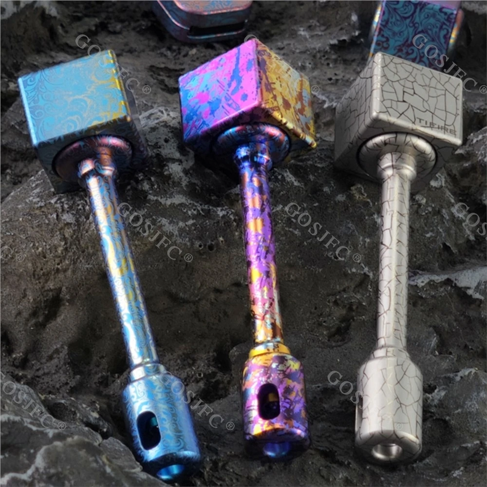 Titanium Alloy Splashed Ink Handle Fidget Spinner Fidget Toys For Adults Broken Window Stress Relief Toy