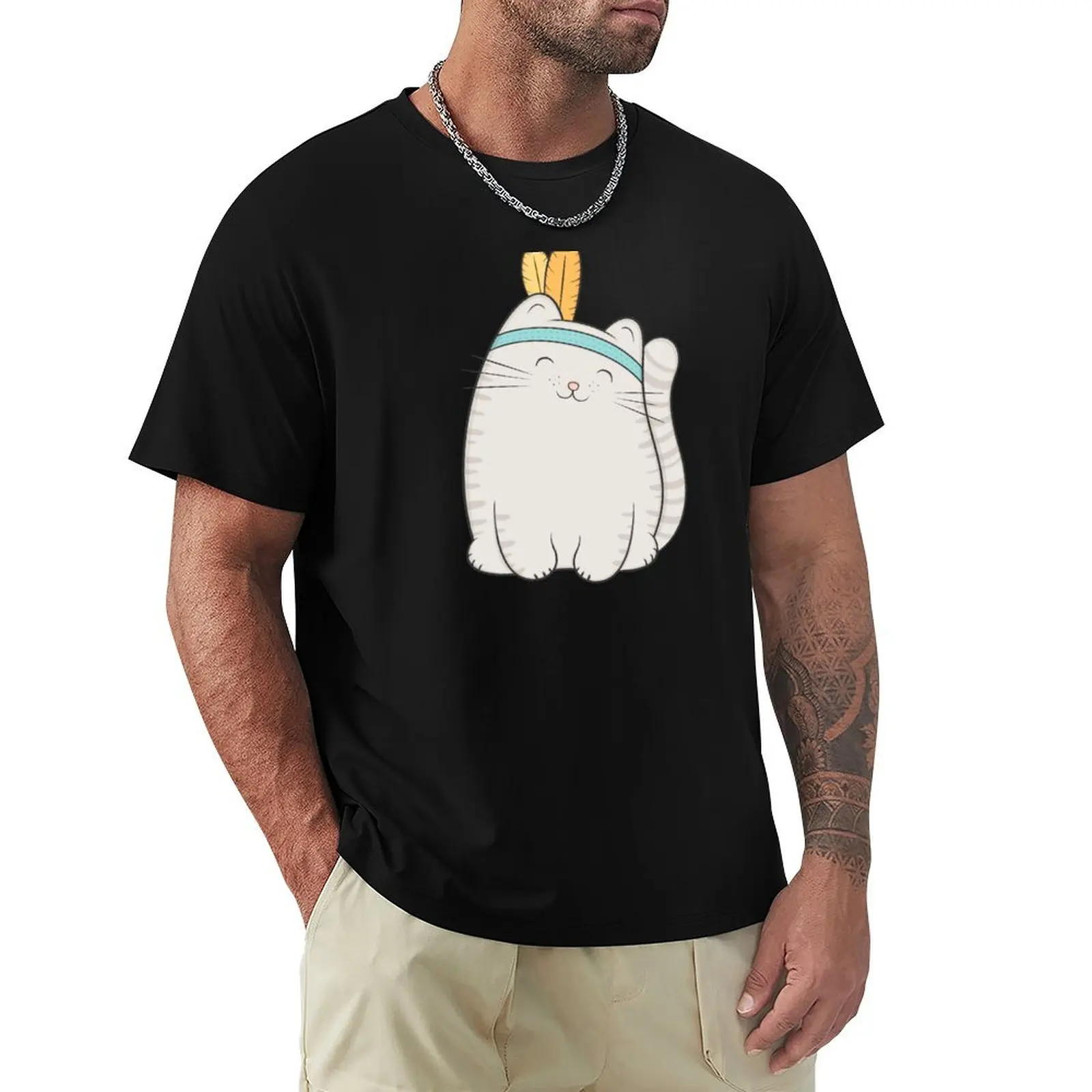 fin, the cat T-Shirt Lightweight Running T-Shirt