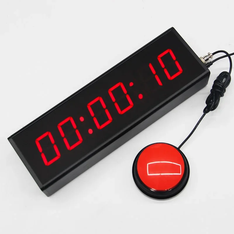 CP04 6 Digit LED Digital Display Game Challenge Stopwatch Timer Portable Professional Stop Watch For Promotional Game Event Acti