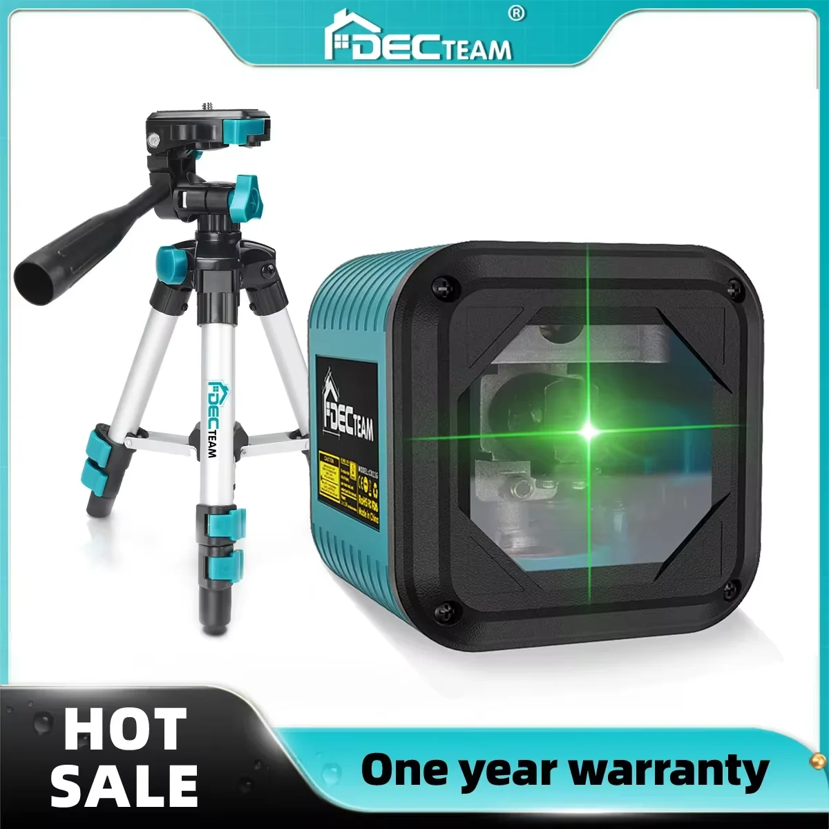 Decteam-nível Laser Auto Nivelamento com Tripé de Alumínio Horizontal e Vertical Cross Line Linhas C011g e C011r