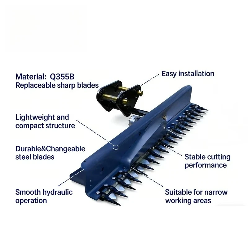Rugged Design Hedge Trimmer Tool Brush Cutting Machine for 1.5-3T Strict QC Under CE Standard
