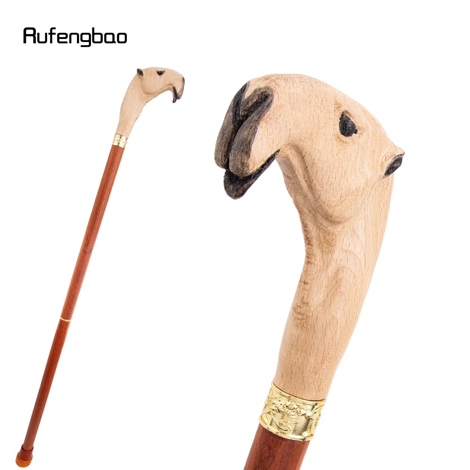 Bengala Decorativa de Madeira Amarela, Vermelha e Cor de Camelo, Estilo Vampiro, para Cosplay e Festas, tipo Bastão, Mace, Varinha, Báculo, 94cm, para Performance em Palco
