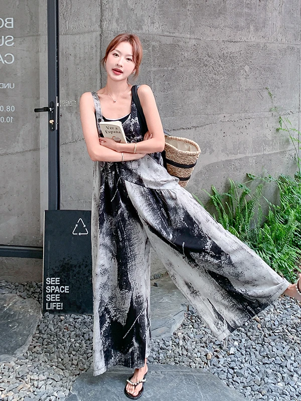 

Уникальный женский комбинезон с нагрудником Bla adient, комбинезон с высокой талией и прямыми штанинами, модный дизайн, весна-лето, новое поступление