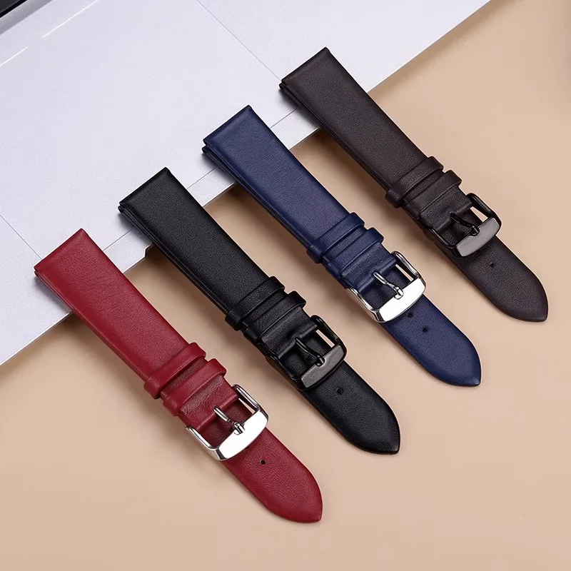 For Casio Small Square Moonphase MTP-M305 MTP-M300m/M300D 1183 V006 genuine leather watch strap 20mm Black red white Brown tool