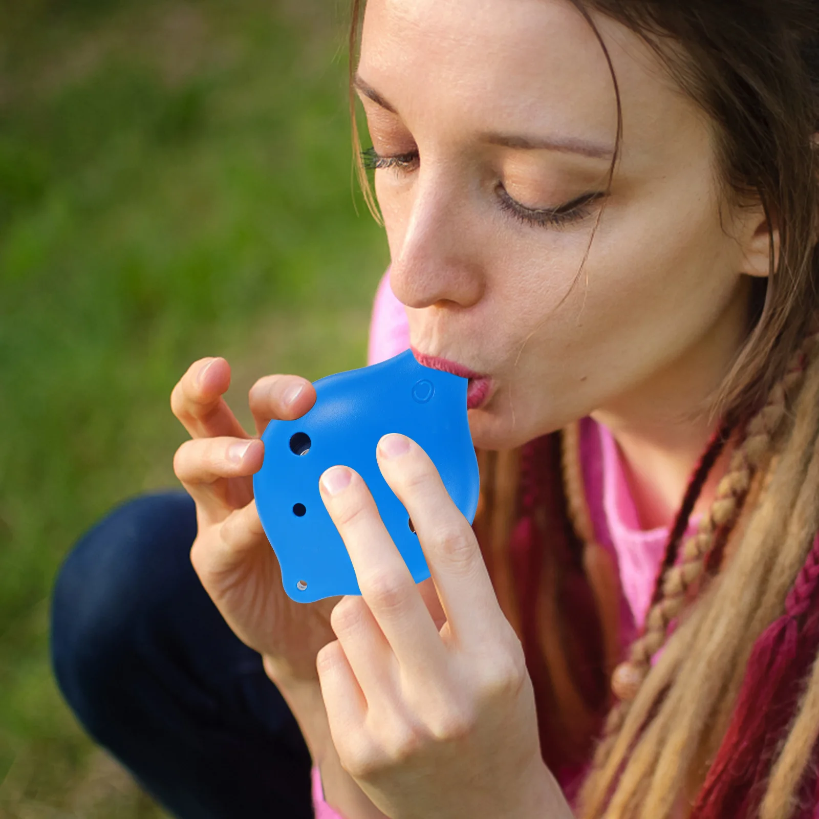 

Plastic Ocarina Musical Instrument Portable for Kids Adults Easy Beginner Wind 6-hole Mini Retro Durable Replacement Practice