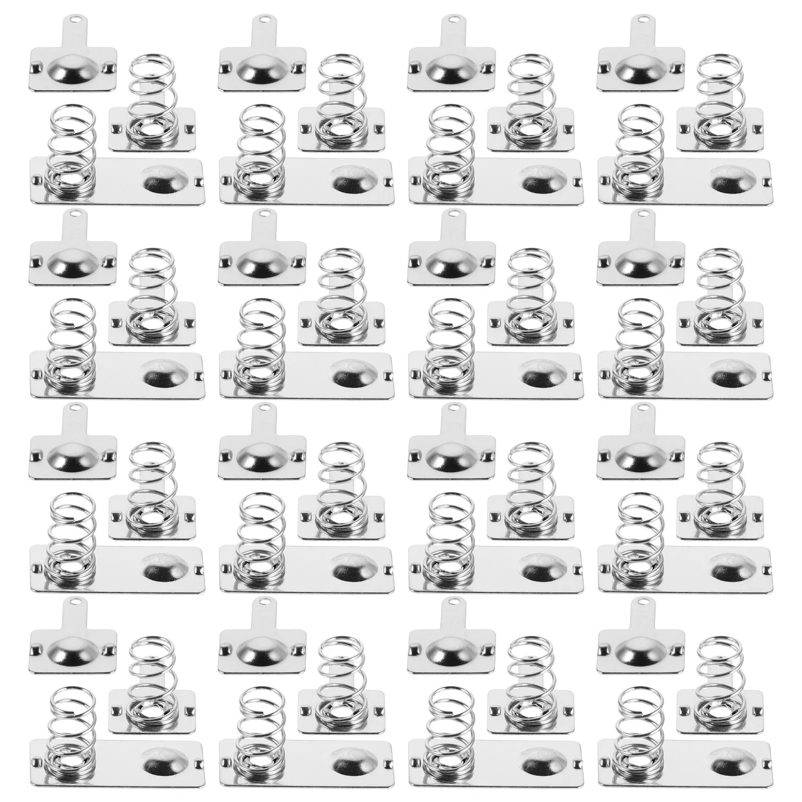 20Sets Aaa Battery Terminal Plate Spring Contact Set Reliable Conductivity Easy Install for Battery Box Charger Compartment