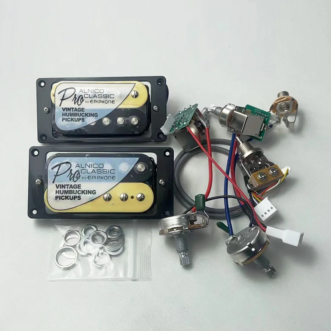 Standard Classic Alnico Bucker PRO Humbucker Pickups  With 2v2t push/pull wiring harness kit