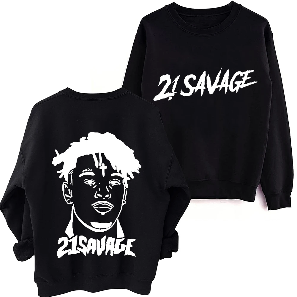 

2024 American Dream 21 Savage O-Neck Long Sleeve Spring and Autumn Men Clothing Hoodies Women Printing