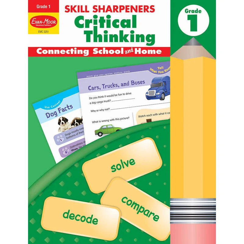 SKILL SHARPENERS Critical Thinking Grade 1 EvanMoor EvanMoor 9781629383491 Book