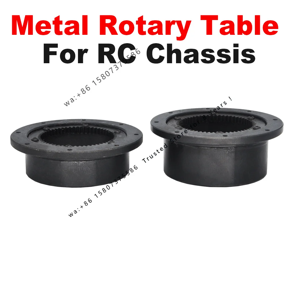 RC Steel Slewing Plate Rotary Supporting Spin For Hydraulic Excavator Engineering Car Model Upgrade Chassis Slewing Ring Parts