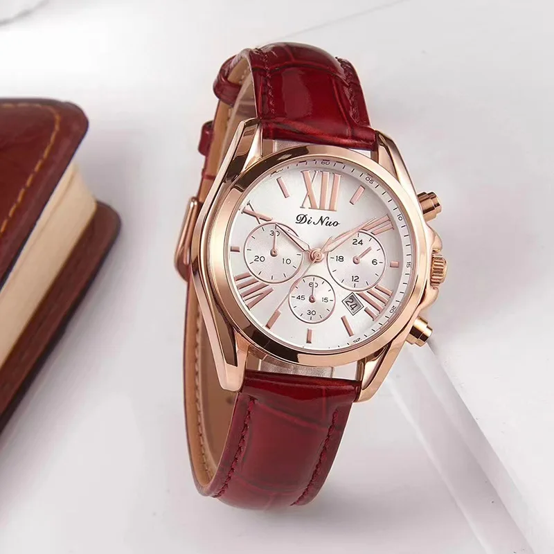 Vintage Leather Bracelet Watch High Quality Classic Antique Women Wrist Watch Luxury Quartz Watch for Women Neutral Style