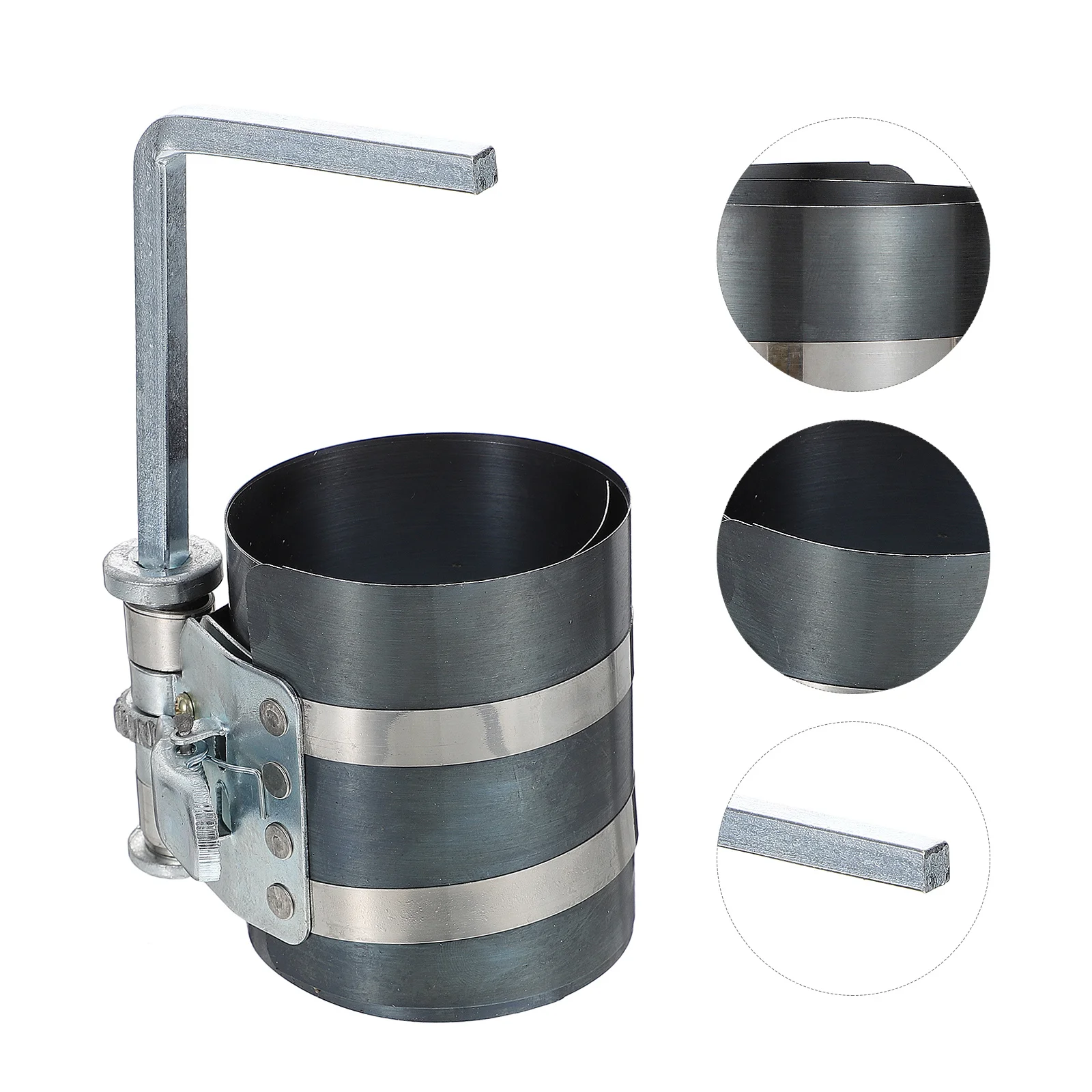 

1pcs Piston Ring Compressor Tool 53Mm-150Mm Premium Steel Car Engine Piston Installation Tool For Automotive Engine Parts