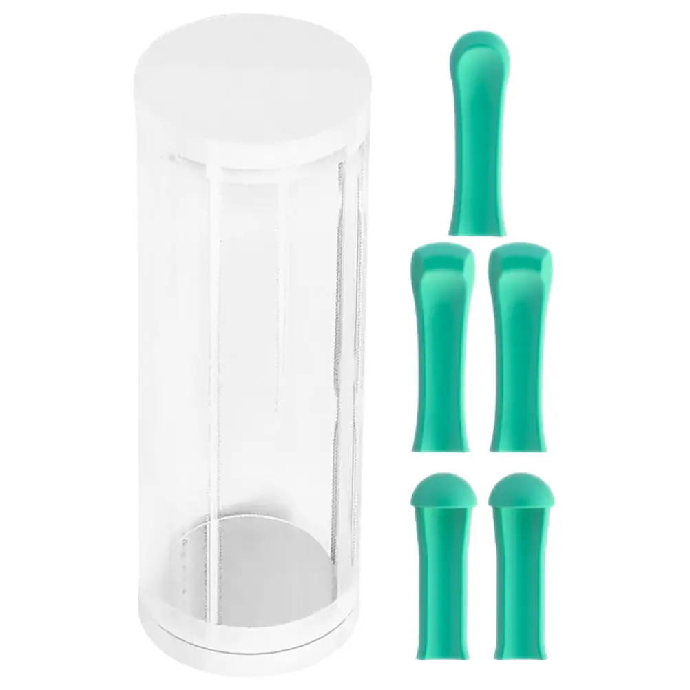1Set Silicone Ear Wax Removal Spoon Tips Replaceable Ear Spoon Covers Soft Comfortable Earwax Cleaning Tool Accessories