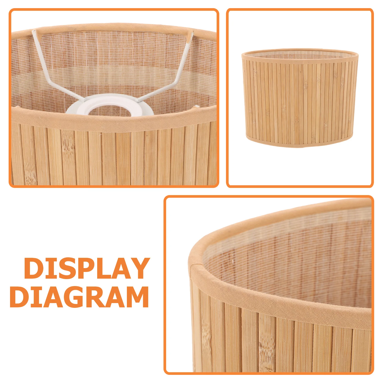 

Бамбуковый тканый абажур, овальный маленький барабан, чехол для настольной лампы для чайной комнаты, бара E27 E14, розетки, аксессуары для освещения, декор